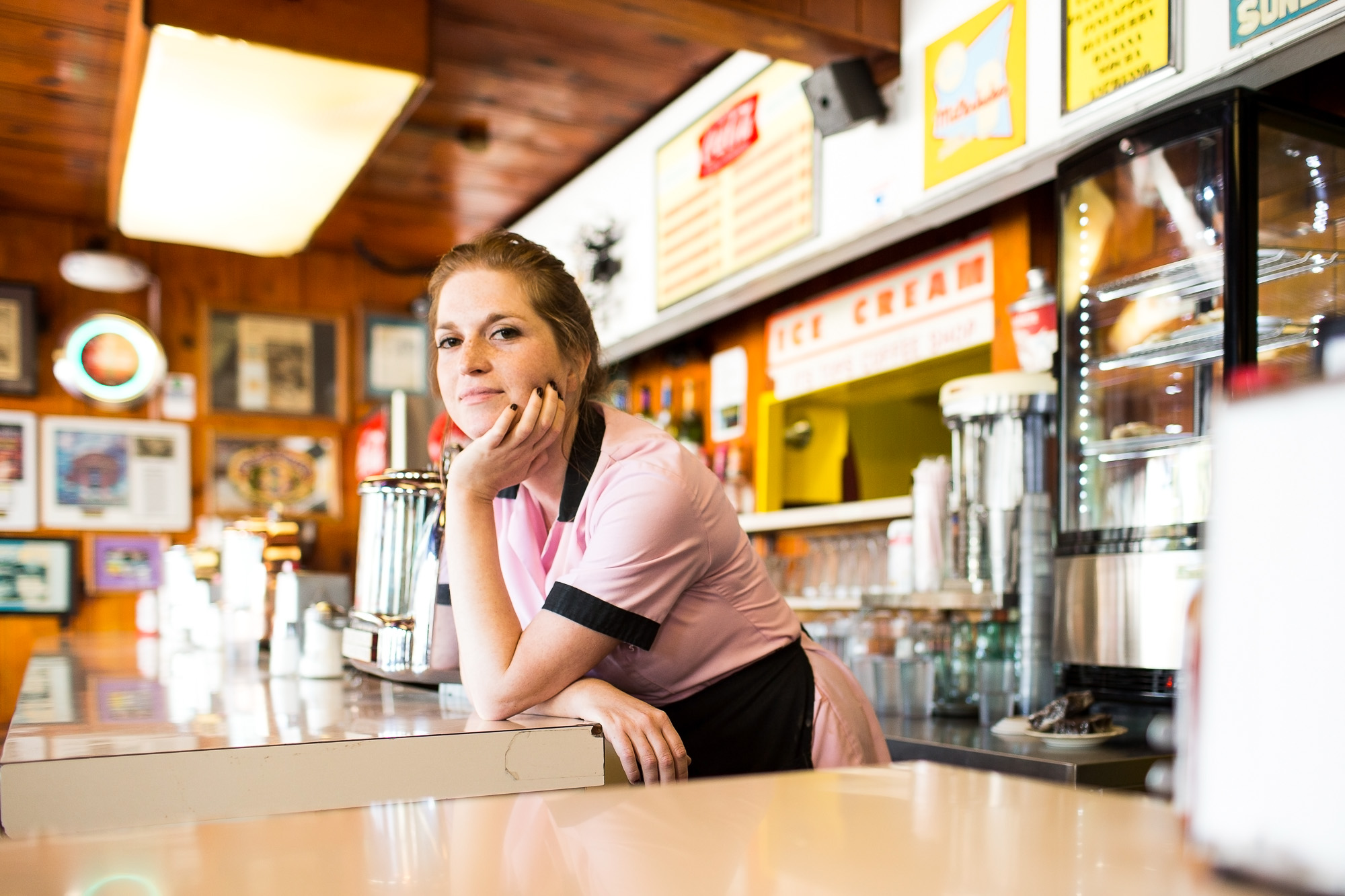 Diner Waitress for ACT print campaign
