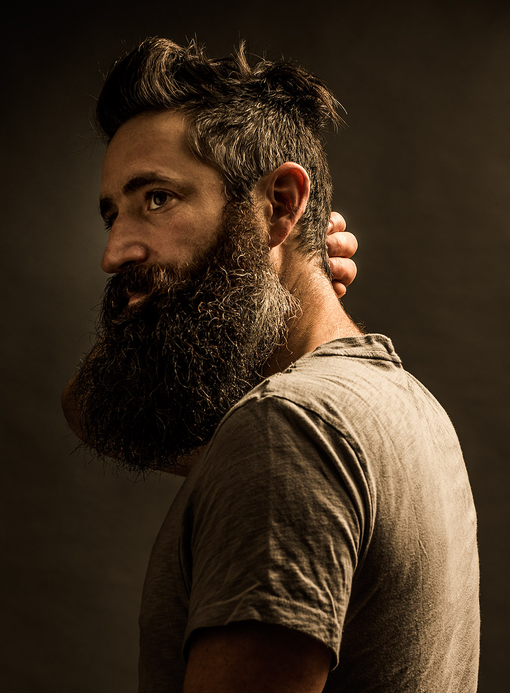 Portrait of Musician Burnell Pines, Woodstock NY